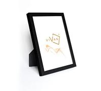VIVAN Marco póster de madera con plexiglás y retro, negro, 15 x 20