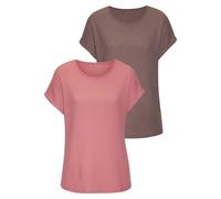 VIVANCE by LASCANA Camiseta chocolate / frambuesa 4XL-5XL EUR