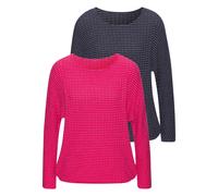 VIVANCE by LASCANA Jersey marino / magenta / blanco XS EUR