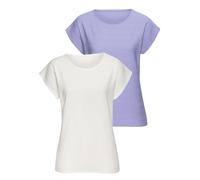 VIVANCE Camiseta lavanda / blanco natural S-M lavanda / blanco natural