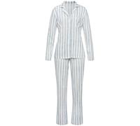 VIVANCE Pijama 'Dreams' azul claro / melocotón / blanco M azul claro / melocotón / blanco