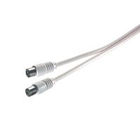 Vivanco 19317 - Cable coaxial (Color blanco)