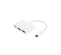 Vivanco 34293 Nodo - Concentrador (USB 3.0 (3.1 Gen 1) Type-C, USB 3.1 (3.1 Gen 1) Type-C, 5000 Mbit/s, Blanco, Blanco, Windows 10,Windows 7,Windows 8.1)
