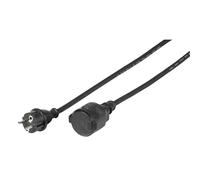 Vivanco 39606 - Cable (5 m, Male connector / Female connector, Enchufe tipo F, CEE7/4, Negro)