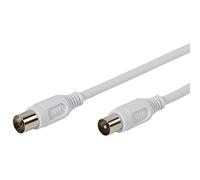 Vivanco 43027 - Cable coaxial (1.5 metros), color blanco