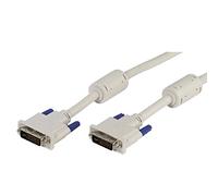 Vivanco 45430 Cable DVI 1,8 m DVI-I Blanco - Cables DVI (1,8 m, DVI-I, DVI-I, Macho, Macho, Blanco)