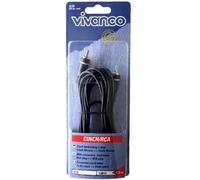 Vivanco 5M Cable De Subwoofer Cable Cinch 1X Conector RCA Audio Mono Cable LS