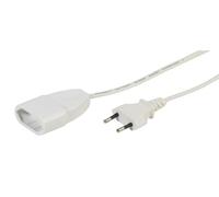 Vivanco EV5W - Cable de alimentación de 5 metros, blanco
