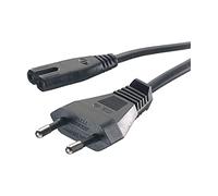 Vivanco PS L VN125 - Cable (1,25 m, Male connector / Male connector, CEE7/16, C7 acoplador, Negro)