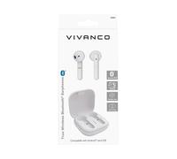Vivanco True Wireless Bluetooth - Auricular Inalámbrico Blanco
