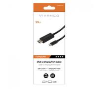 Vivanco VVCABDPTC150K Adaptador USB C A DisplayPort M-M 1,5M 4K 60Hz Negro