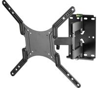 Vivanco WAP 410 Soporte Inclinable y Giratorio de Pared para Monitor/TV/Led de 23" a 55", hasta 45 Kg de Peso, Distancia a la Pared 50 mm hasta 420 mm, Inclinación hasta -12º, Giro hasta 180º, Negro