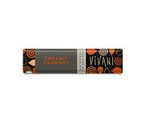 Vivani Barrita de Chocolate Creamy Caramel | Chocolate con Leche y Relleno Cremoso de Caramelo | Barrita de Chocolate Orgánico con Leche y Relleno de Caramelo | Paquete de 18 Unidades x 40 gr