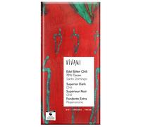 Vivani Chocolate orgánico vegano superior con chile oscuro, 100 g