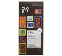 Vivani Organic Chocolate Superior Oscuro 89% del chocolate 80g | Sin lactosa | vegano (Pack de 1)