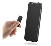 Vivaniir 40H Grabadora de Voz, 64GB Mini Grabadora Voz con Funda de Metal Negra, Grabadora Audio USB-C para Grabar Clases Reuniones Entrevistas