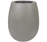 VIVANNO Blumentopf Fiberglas BALAO - Betongrau 40x50 cm