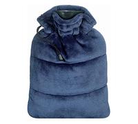 Vivaraise - Bolsa de agua caliente Tender - 23 x 33 cm - 1,75 L - Bolsillo extraíble con botella de PVC - Funda de microfibra de felpa suave - Piel sintética cálida - Estilo acogedor
