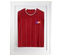 Vivarti DIY adulto 3D montado camiseta deportiva marco de pantalla 60 x 80cm - marco blanco, montaje blanco, tarjeta de respaldo blanco