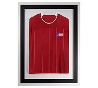 Vivarti DIY adulto 3D montado camiseta deportiva marco de pantalla 60 x 80cm - marco blanco, montaje negro, tarjeta de respaldo blanco