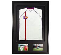 Vivarti DIY Adulto 3D montado + Doble Apertura Camiseta Deportiva Marco de Pantalla 61 x 91.5cm - Marco Negro, Montaje Negro