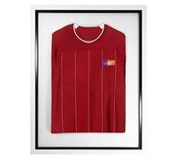 Vivarti DIY adulto estándar deportes camisa pantalla marco 60 x 80 cm - marco blanco, marco interior negro, tarjeta de respaldo blanco