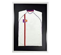 Vivarti DIY adulto estándar deportes camisa pantalla marco 60 x 80cm - marco blanco, marco interior negro, tarjeta de respaldo negro