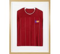 Vivarti DIY - Marco de exhibición para camisa deportiva (60 x 80 cm, marco de roble, marco interior blanco, tarjeta de respaldo blanca
