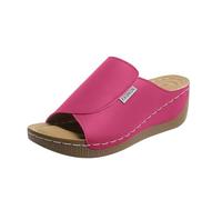 VivaStep - Zapatillas ortopédicas para mujer, ergonómicas, antideslizantes, puntera abierta, para actividades de ocio en verano, Rosa intenso., 39 EU