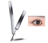 Vivavogue Lash, Vivavogue Waterproof Mascara, Vivavogue Iron Curling Mascara, 3D Curling Eyelash Iron Mascara, Bristle Less Iron Brush Mascara, Long-Lasting and Smudge-Free (Black-C)