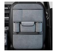 VIVAZYQ Organizador Asiento Coche Felpa Premium para NIO ES8 II i4WD Electric 2023-2026, Bolsillo Pañuelos, 2 Portavasos, Bolsillos Múltiples, Accesorio Coche Gris(MoraIndi Cyan,Two Storage)