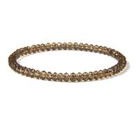 VIVAZYTGH Pulsera de Cuentas de Piedra facetada de Colores, jades Naturales, cuarzos, aguamarinas, Gemas, Brazalete elástico, joyería Minimalista, Regalo for Mujeres y Hombres.(19cm_10. Tea Quartz)