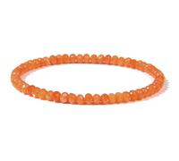 VIVAZYTGH Pulsera de Cuentas de Piedra facetada de Colores, jades Naturales, cuarzos, aguamarinas, Gemas, Brazalete elástico, joyería Minimalista, Regalo for Mujeres y Hombres.(19cm_6.Chalcedony)