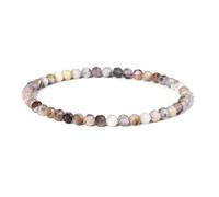 VIVAZYTGH Pulsera de Cuentas de Piedra facetada de Colores, jades Naturales, cuarzos, aguamarinas, Gemas, Brazalete elástico, joyería Minimalista, Regalo for Mujeres y Hombres.(17cm_15. Pink opalite)