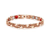 VIVAZYTGH Pulsera magnética Adelgazante Saludable, joyería de Moda for Mujer y Hombre, Pulsera for Bajar de Peso, Pulsera de Cadena de Acero con Forma de corazón.(P759-5)