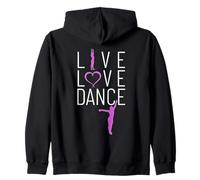 Vive ama Baila Tienes Que Bailar la Vida. Baile de la pasión Sudadera con Capucha