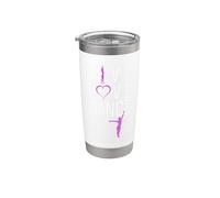 Vive ama baila tienes que bailar la vida. Baile de la pasión Vaso térmico de acero inoxidable de doble pared
