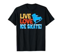 Vive Ama Patina Motivación para Patinadores Fan Camiseta