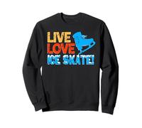 Vive Ama Patina Motivación para Patinadores Fan Sudadera