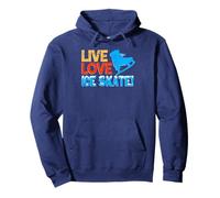 Vive Ama Patina Motivación para Patinadores Fan Sudadera con Capucha