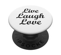 Vive cada momento, ríe cada día, ama más allá de las palabras PopSockets PopGrip Adhesivo