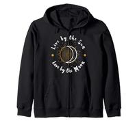 Vive junto al sol, ama junto a la luna Sudadera con Capucha