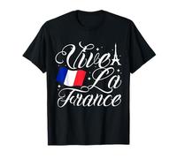Vive La France - Bandera de Francia para el Día de la Bastilla Camiseta
