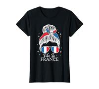 Vive La France Bastille Day - Moño desordenado para mujer Camiseta