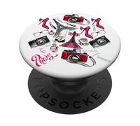 Vive La France - I Love Paris Fashion Style Graphic Design PopSockets PopGrip Adhesivo