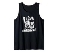 Vive la Résistance Estatua de la Libertad Protesta Arte Camiseta sin Mangas
