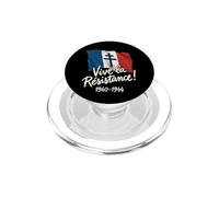 Vive la Résistance! Francia Libre 1940-1944 Letras Blancas PopSockets PopGrip para MagSafe