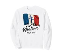 Vive la Résistance! Francia Libre 1940-1944 Letras Negras Sudadera