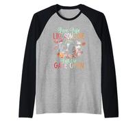 Vive la vida como alguien dejó la puerta abierta vaca novilla Camiseta Manga Raglan