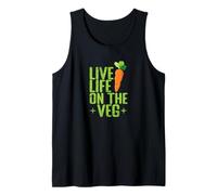 Vive la Vida en la Vida a Base de Plantas Vegetales Camiseta sin Mangas